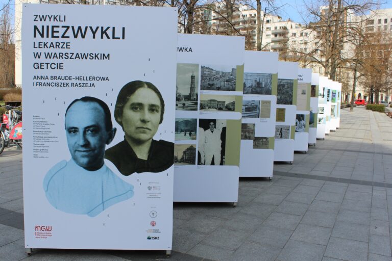 Wystawa „Zwykli Niezwykli lekarze w getcie warszawskim – Anna Braude-Hellerowa i Franciszek Raszeja”